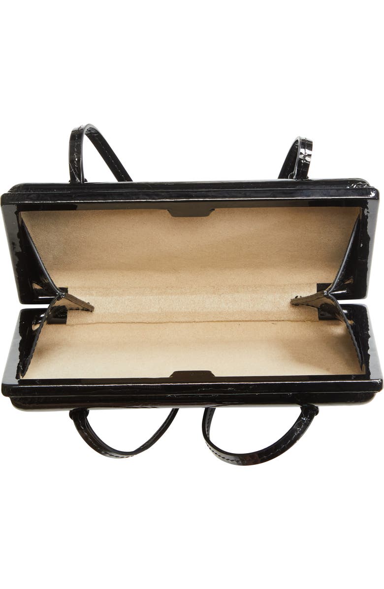 TOTEME Cocktail Patent Leather Shoulder Bag, Alternate, color, Black