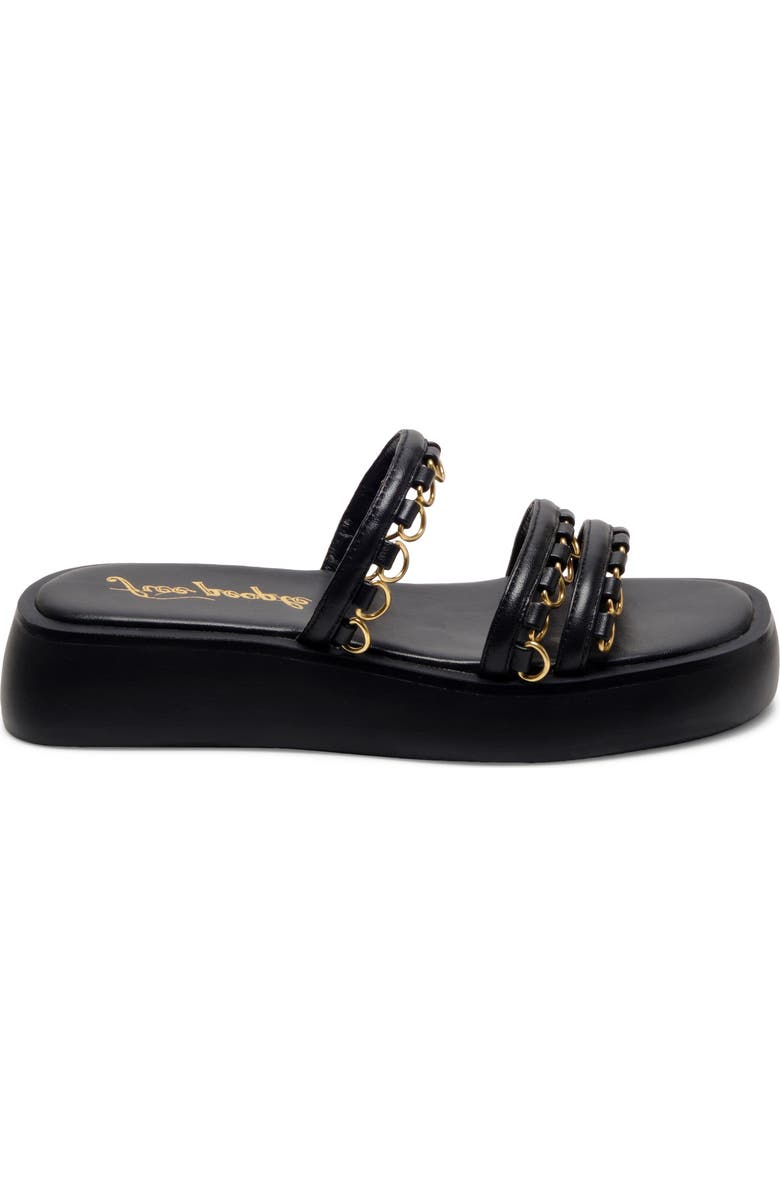 Free People Midas Touch Platform Sandal, Alternate, color, Black