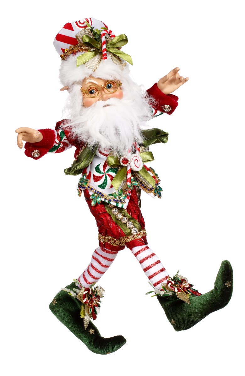 Mark Roberts North Pole Candy Cane Elf, Small, Main, color, Red
