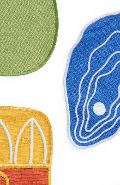 Piecework Puzzles Set Of 4 Dors D'oeuvres Cocktail Napkins