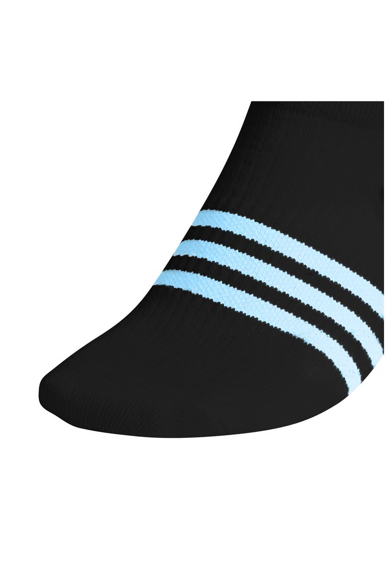 Kids' Superlire 3.0 6-Pack No-Show Socks, Alternate, color, BLACK