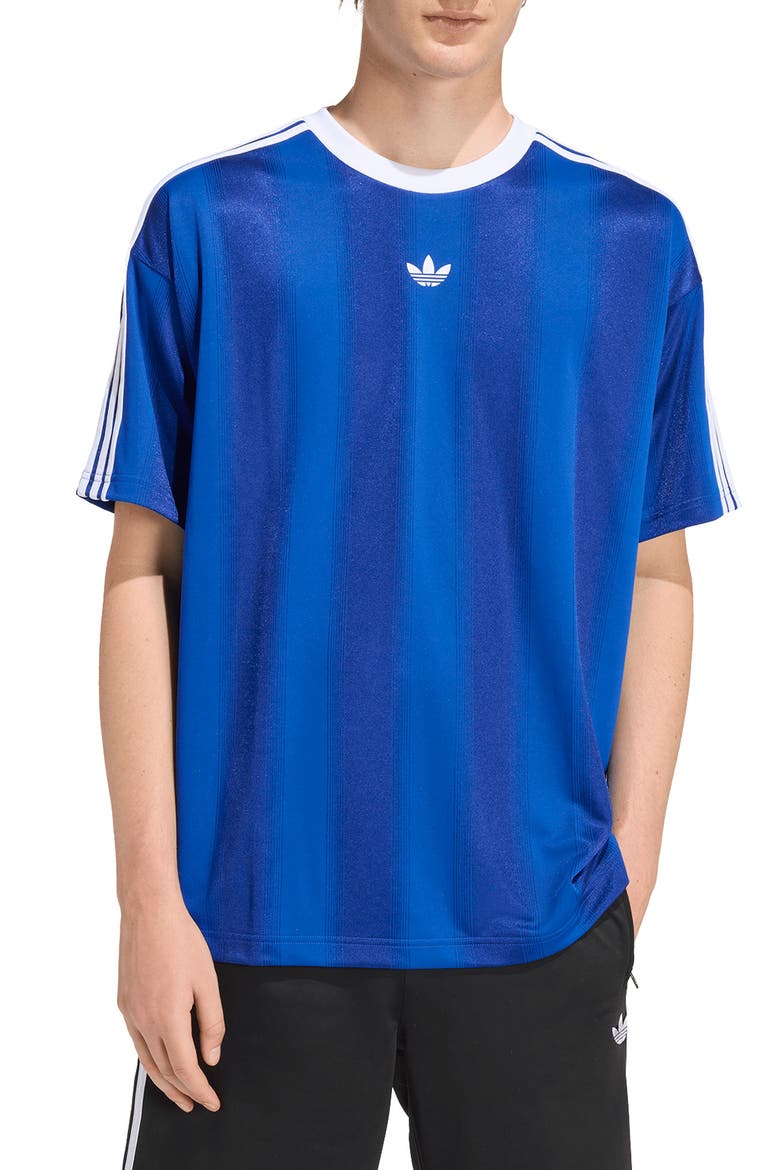 Adicolor Recycled Polyester Jacquard Jersey, Main, color, COLLEGIATE ROYAL