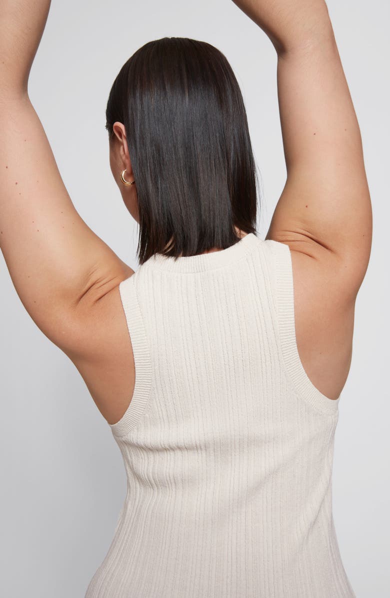 & Other Stories Rib Midi Sweater Dress, Alternate, color, White