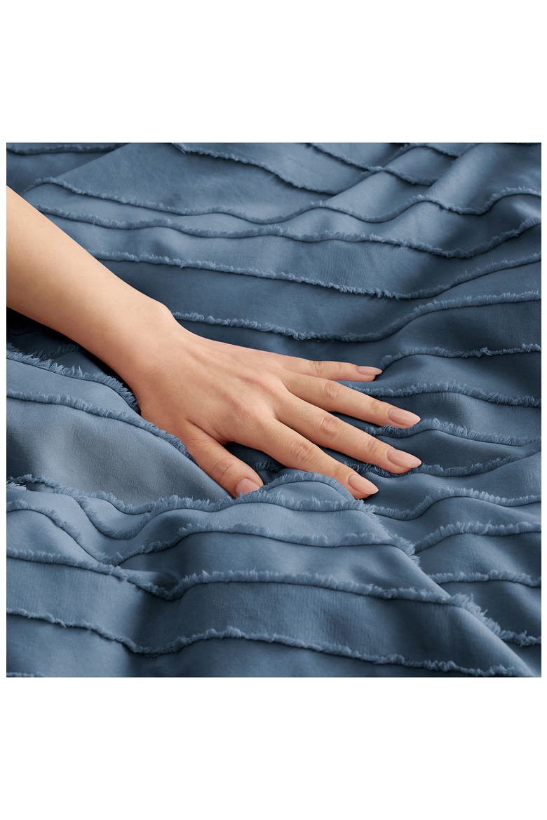 Devon Texture Comforter & Shams Set, Alternate, color, TAHOE BLUE