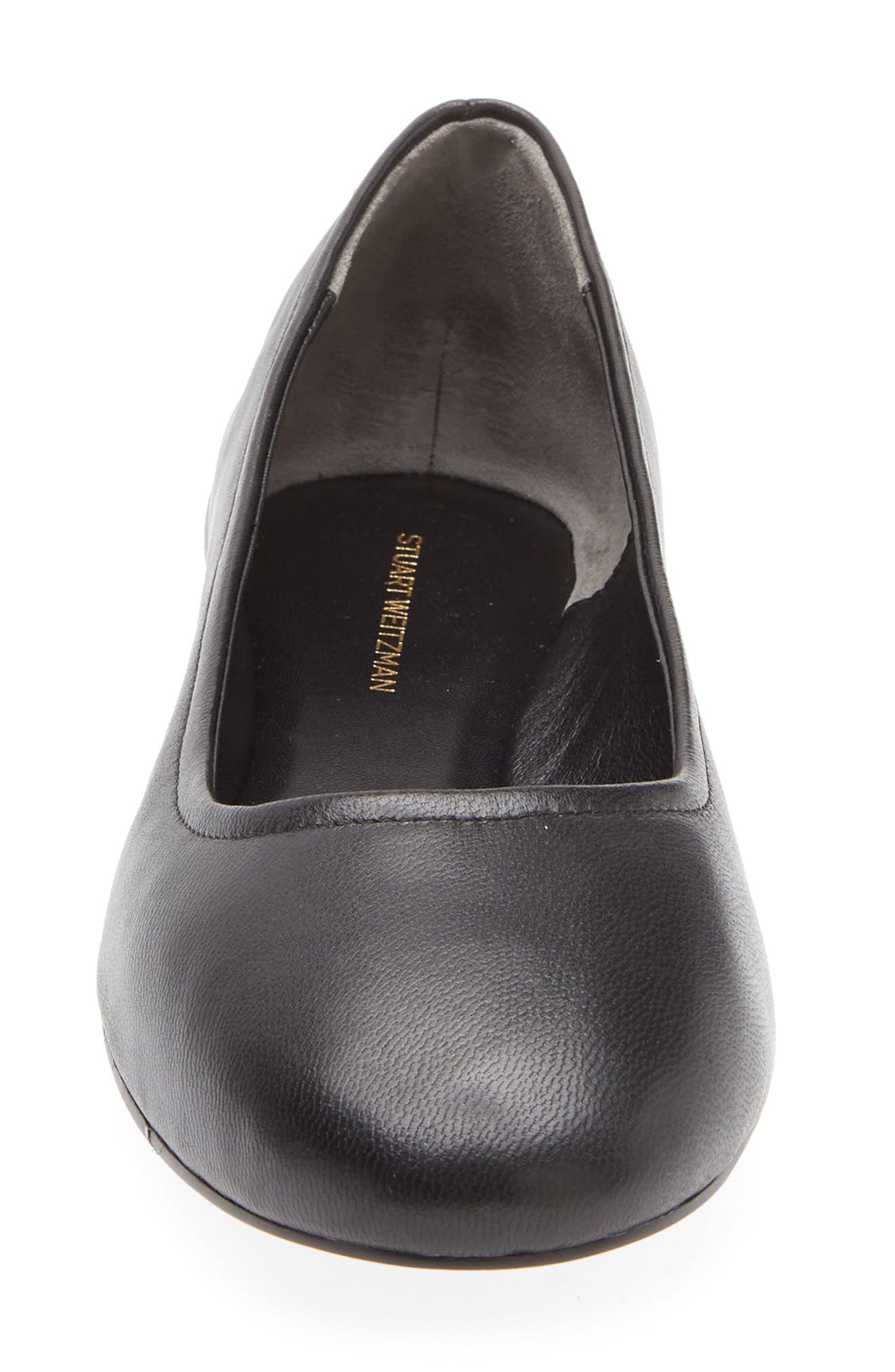 Stuart Weitzman Nadine Ballet Flat, Alternate, color, Black
