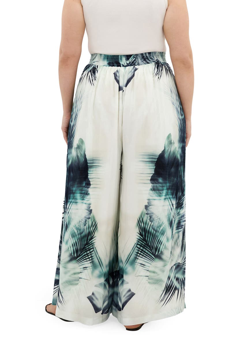 City Chic Piper Wide Leg Pants, Alternate, color, Shadow Palm