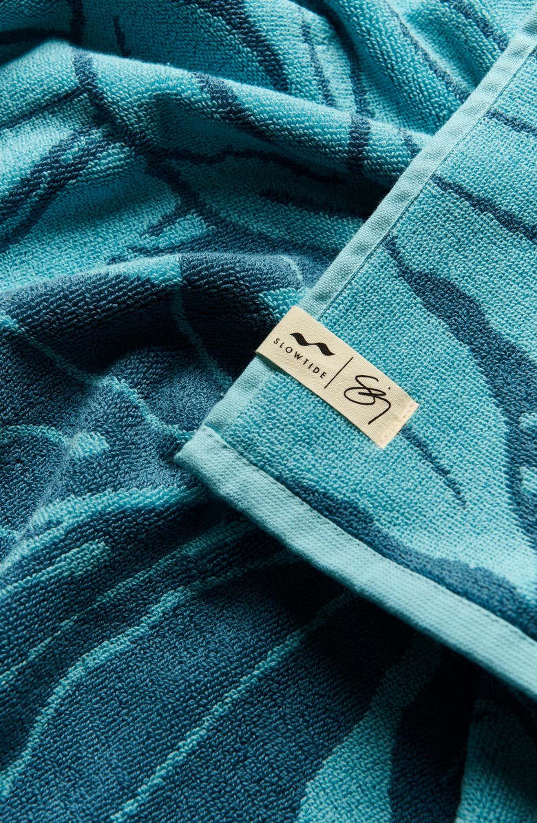 Slowtide Ulu Bath Towel, Alternate, color, Lagoon