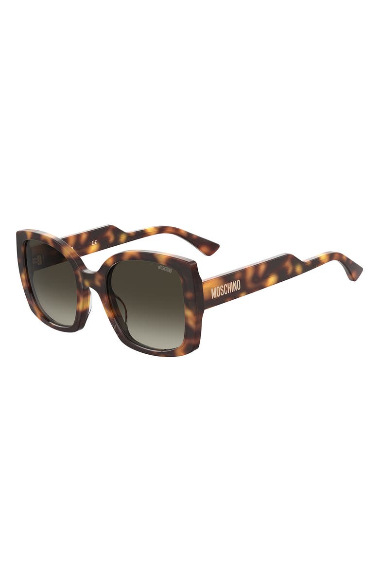Moschino 54mm Gradient Square Sunglasses, Alternate, color, 005L-Ha