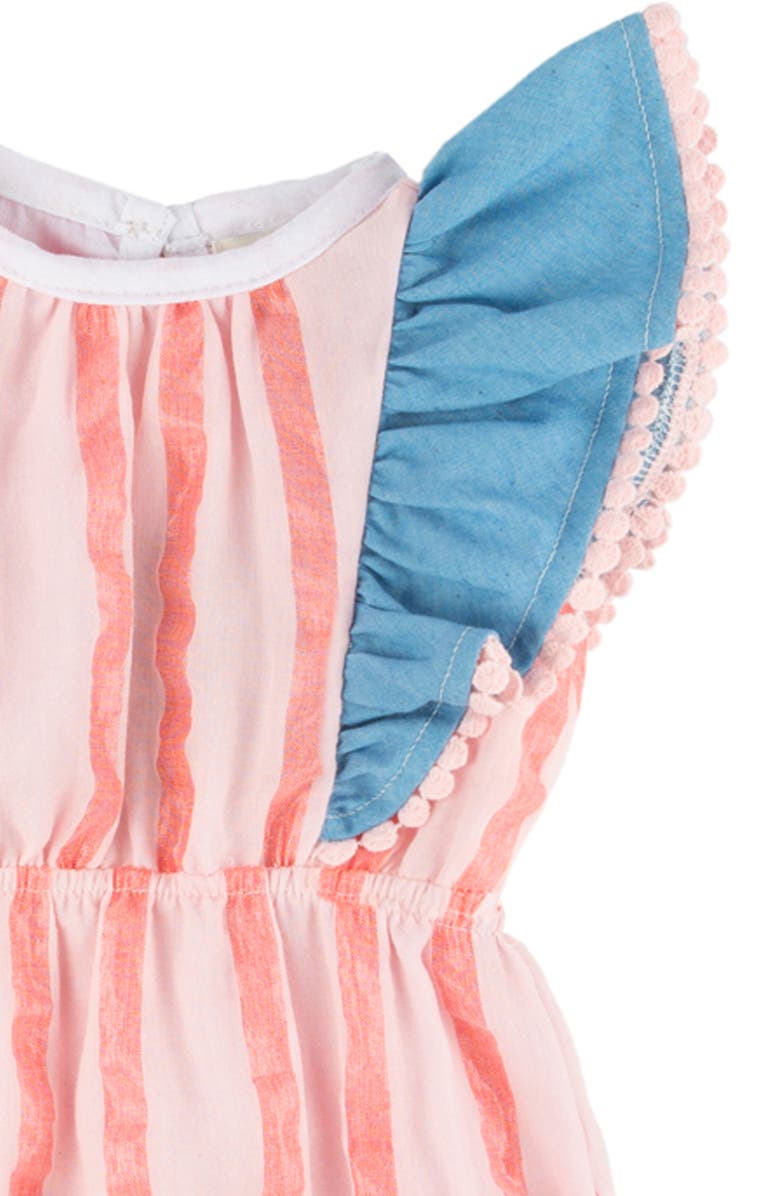 Miki Miette Isla Ruffle Bubble Romper, Alternate, color, Topanga