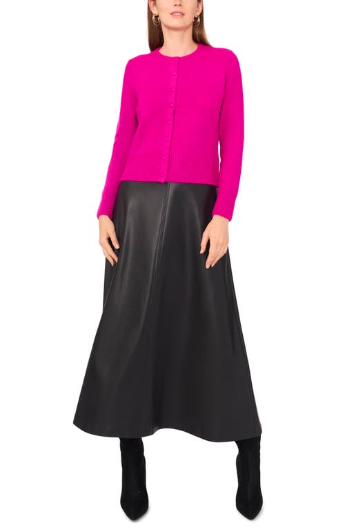 Vince Camuto Button-up Cardigan In Pink