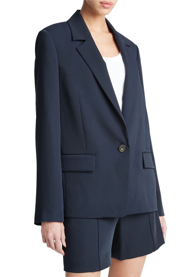 Soft Suiting Blazer, Alternate, color, COASTAL