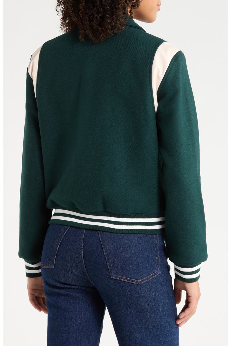 Varsity Jacket, Alternate, color, MALLARD