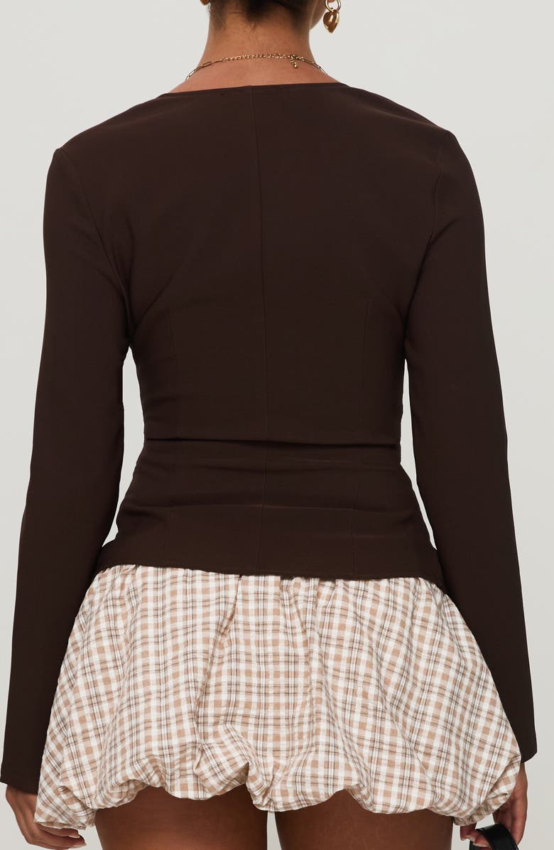 Princess Polly Gaskin Square Neck Button-Up Top, Alternate, color,