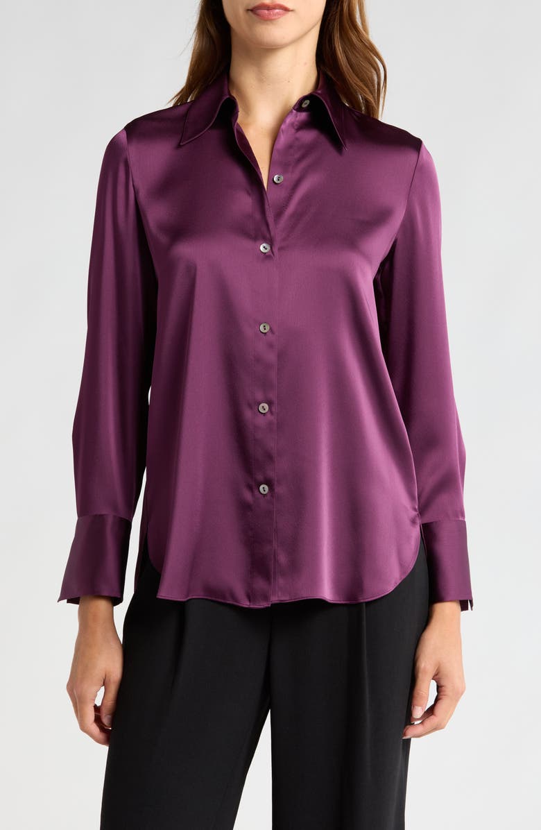 Vince Button-Up Shirt, Main, color, Deep Iris