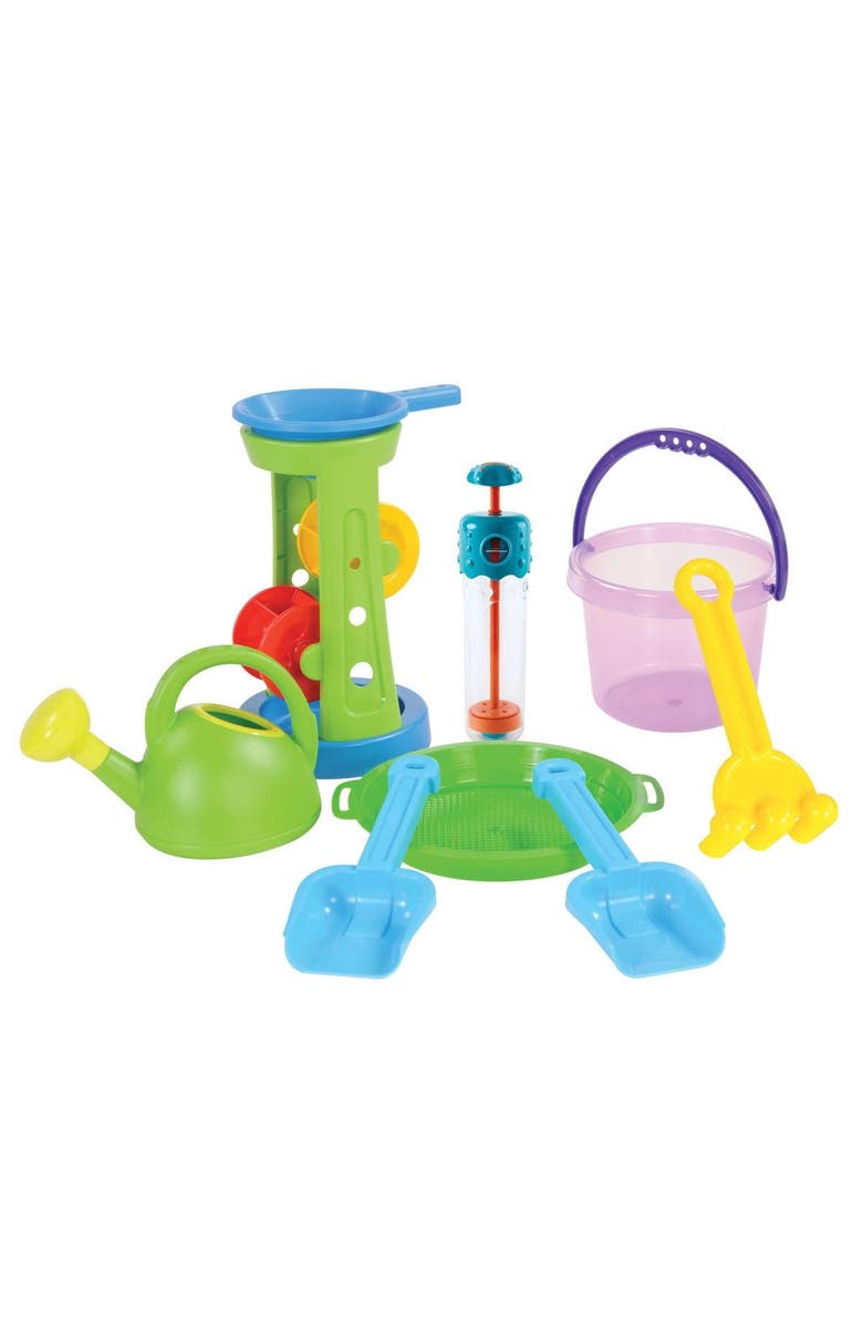 Kaplan Early Learning Company Sand & Water Play Set - 8 Pieces, Main, color, Multicolored