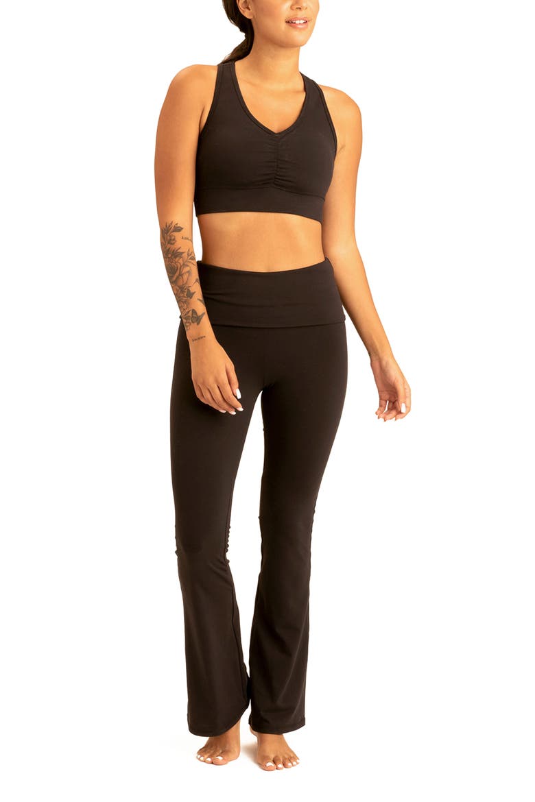 Alanna Racerback Sports Bra, Alternate, color, JET BLACK