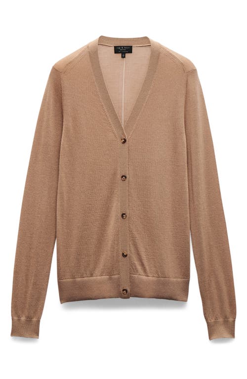 Rag & Bone Adeline Cashmere Cardigan In Brown