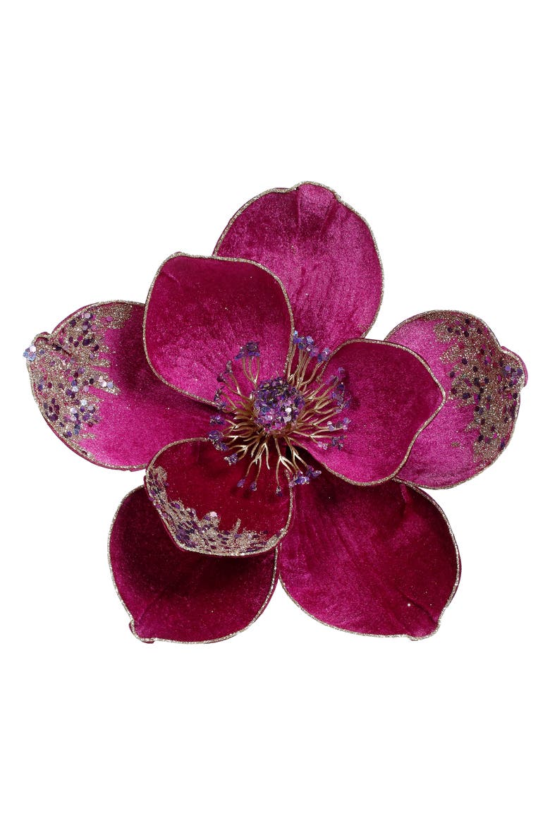 Elegant Glitter Magnolia, Set of 12, Main, color, Purple