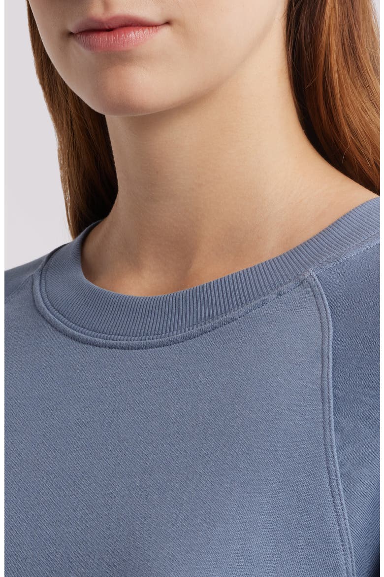 Puff Sleeve Sweatshirt T-Shirt, Alternate, color, TEAPOT BLUE