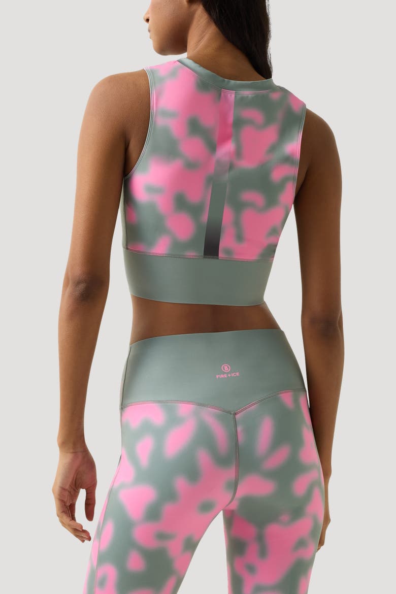 Celeste Functional Top, Alternate, color, Eucalyptus/Pink