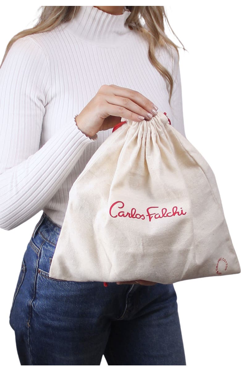 Carlos Falchi Cell Phone Butterly Lambskin Leather Bag, Alternate, color, Navy