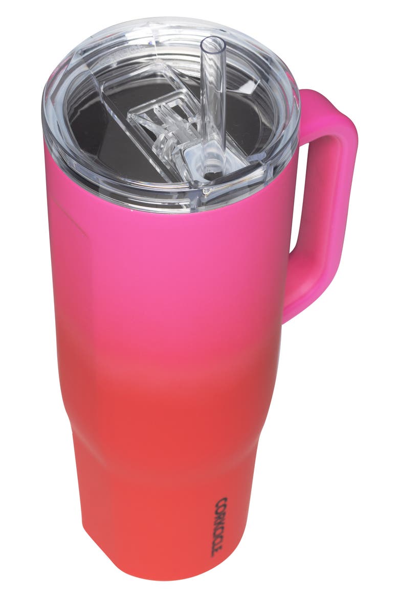 Cruiser 40-Ounce Insulated Tumbler with Handle, Alternate, color, SANGRIA