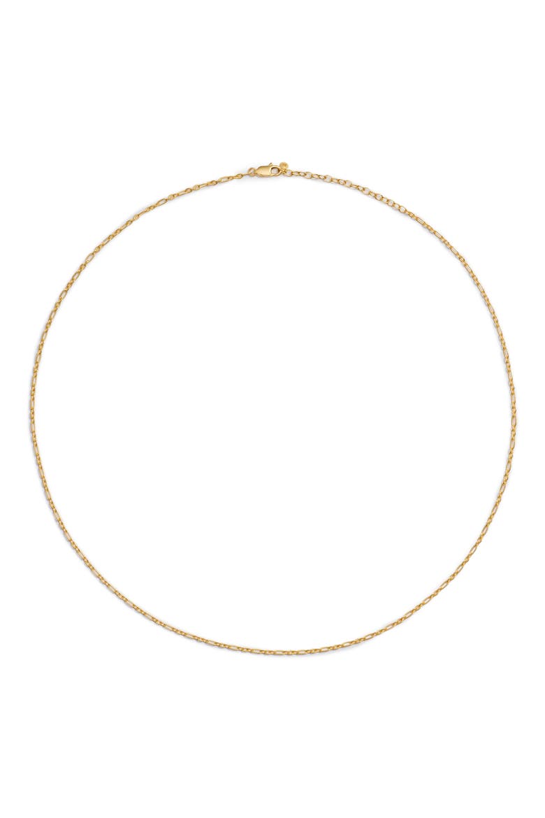 Textured Chain Link Necklace, Main, color, 18K GOLD VERMEIL