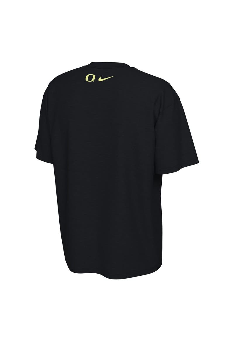 Men's Nike Black Oregon Ducks Mummy Duck Glow In The Dark T-Shirt, Alternate, color, Black