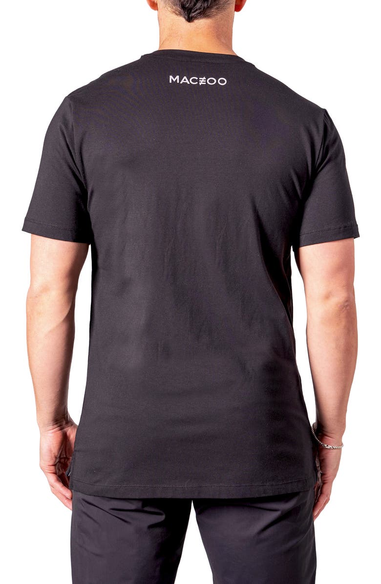 Maceoo Pixel Skull Graphic T-Shirt, Alternate, color, Black