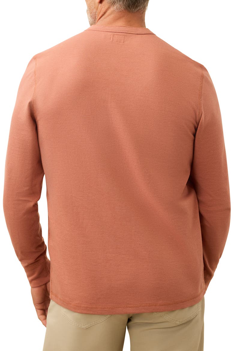Long Sleeve Waffle Henley, Alternate, color, DUSTY SIENNA