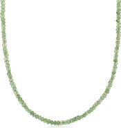 The Lovery Fine Jewelry Peridot Bead Necklace