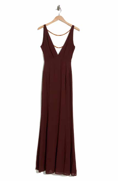 Reformation Hugo Bead Trim Maxi Dress