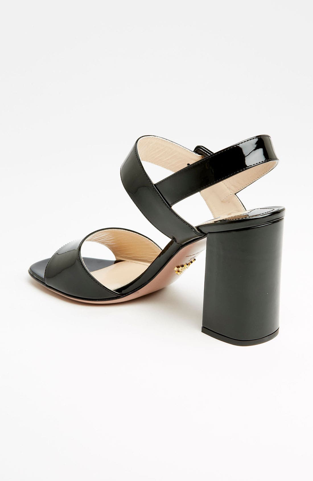 Prada Two Strap Block Heel Sandal, Alternate, color, 