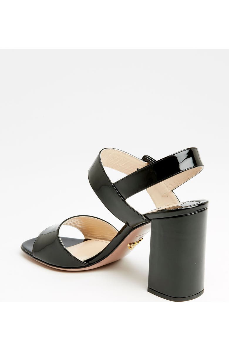 Prada Two Strap Block Heel Sandal, Alternate, color,