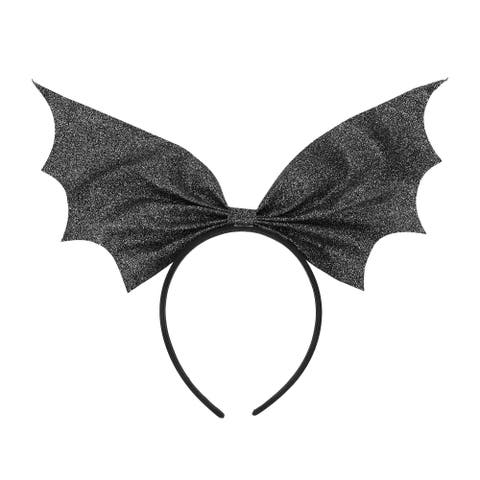 Oversized Bat Bow Black