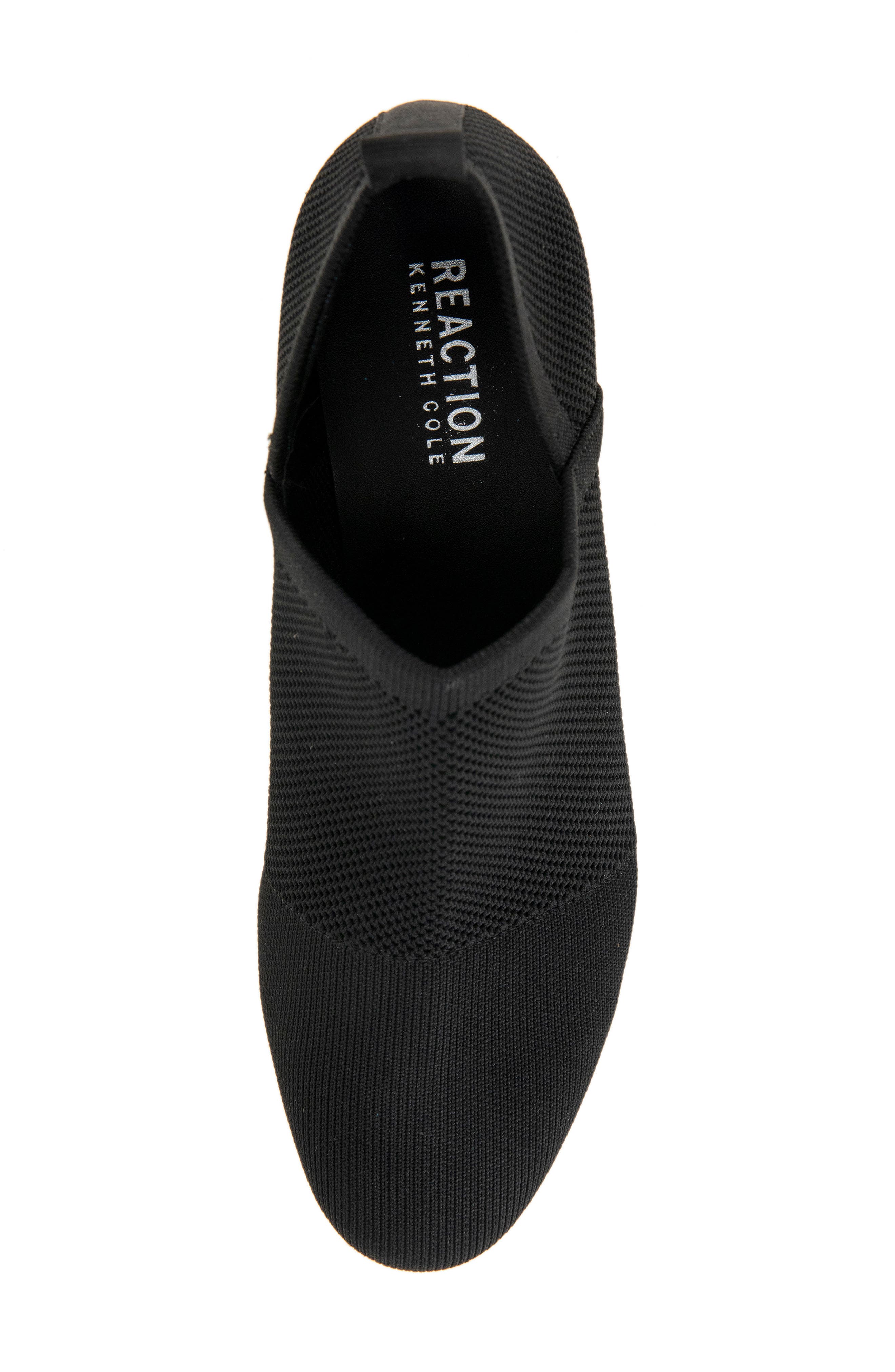 Side Knit Bootie, Alternate, color, BLACK