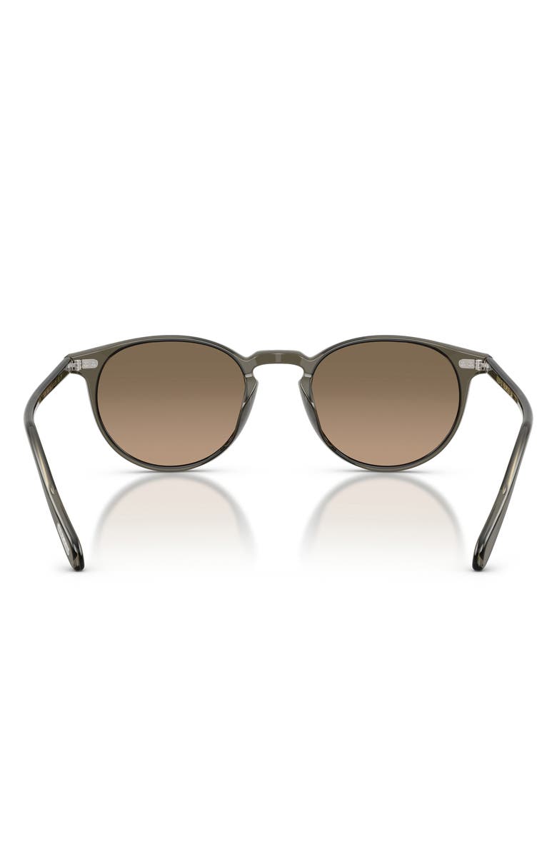 Oliver Peoples 49mm Riley Sun Polarized Phantos Sunglasses, Alternate, color, Inkwell / Sandstone