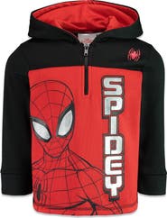 Marvel Spider-Man Fleece Quarter-Zip Hoodie