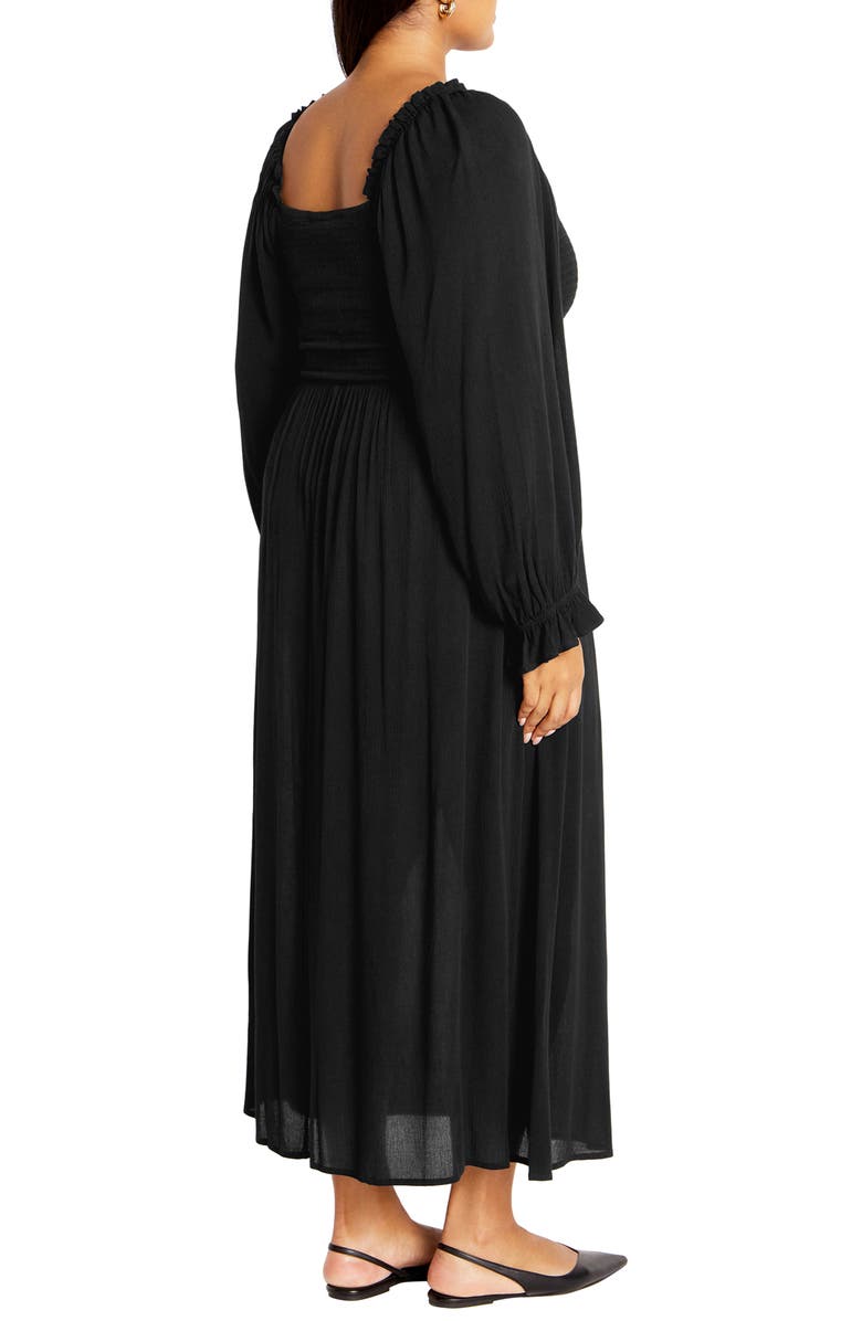 City Chic Addyson Long Sleeve Maxi Dress, Alternate, color,