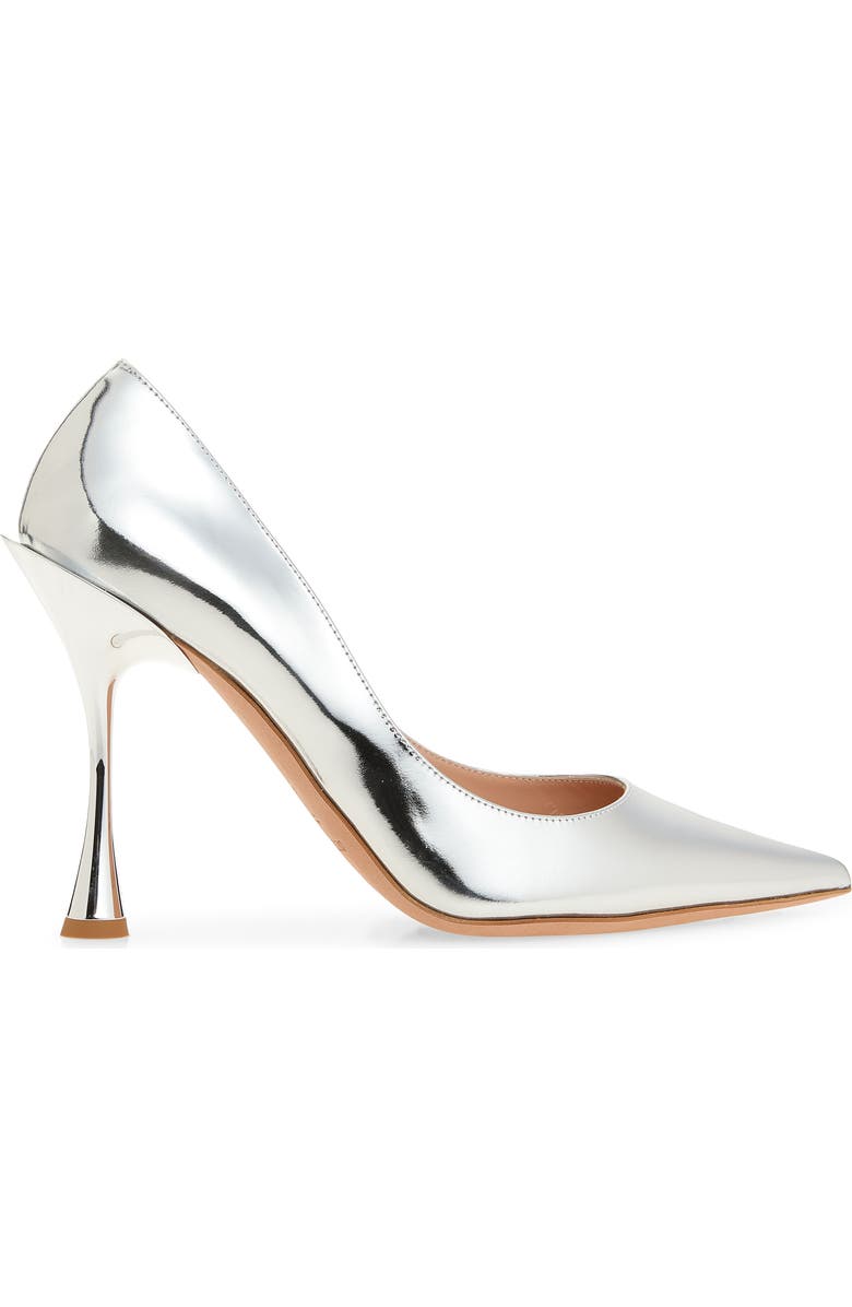 BETZÁBE Thalia Metallic Pointed Toe Pump, Alternate, color, Metallic Silver