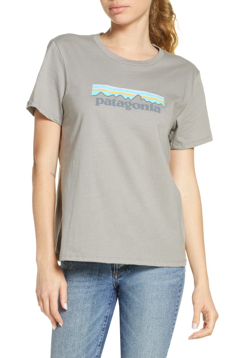 Patagonia P-6 Logo Tee, Main, color, 