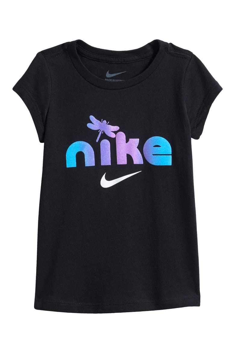 Kids' Lil Bugs Dragonfly Graphic T-Shirt, Main, color, BLACK