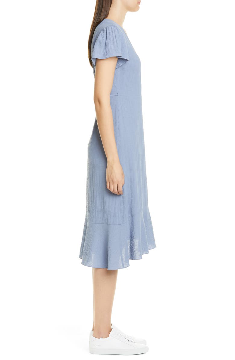 Nordstrom Signature Flutter Sleeve Wrap Dress, Alternate, color,