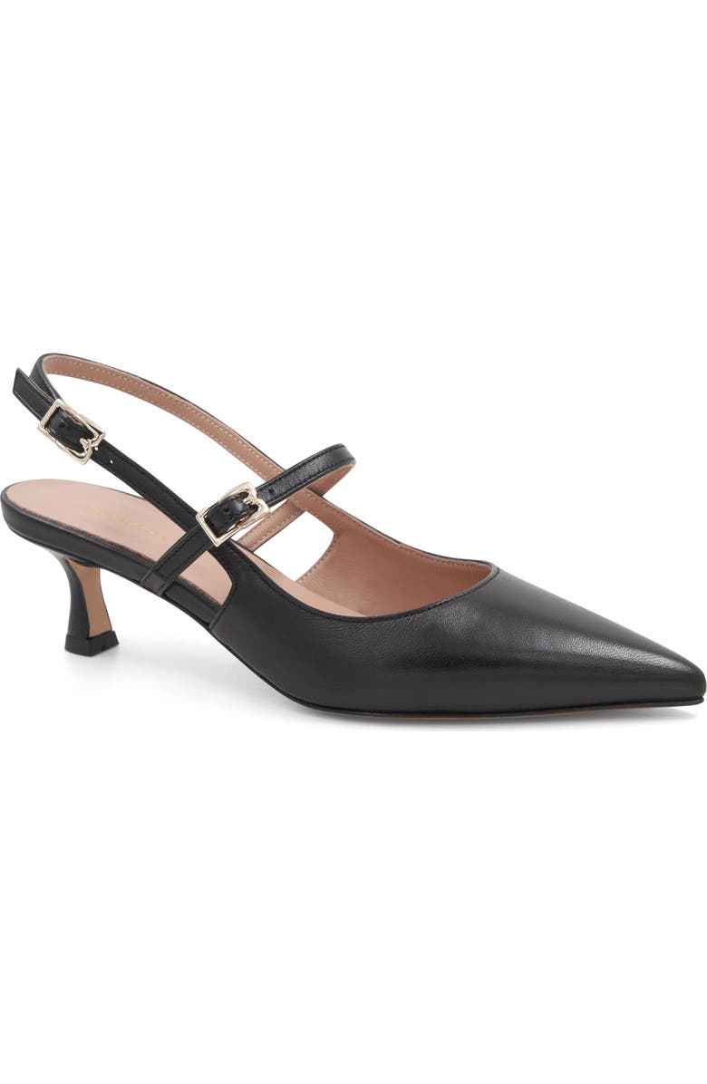 Bruno Magli Luciana Pointed Toe Slingback Pump, Main, color, Black
