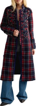 Free People Ace of Swords Tartan Coat