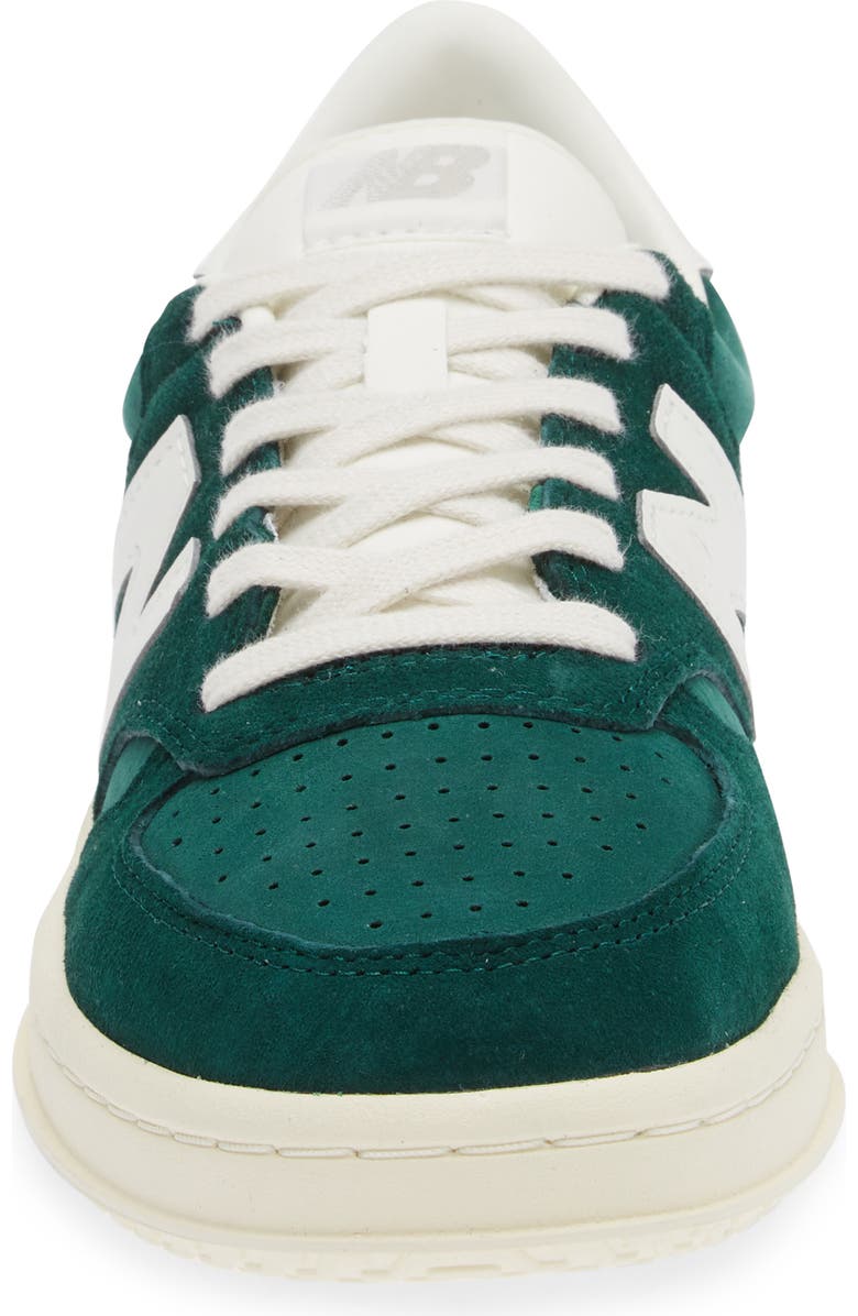 New Balance Gender Inclusive T500 Tennis Sneaker, Alternate, color, Marsh Green/ Angora