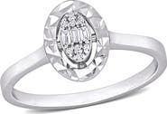 Julianna B. Diamond Oval-Shape Cluster Ring 14k