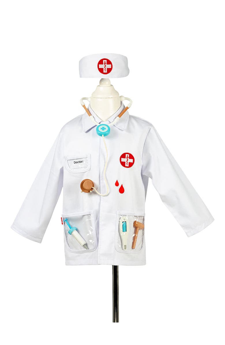 Souza Doctor set Costume Set for Children, Includes Accessories, Main, color, White