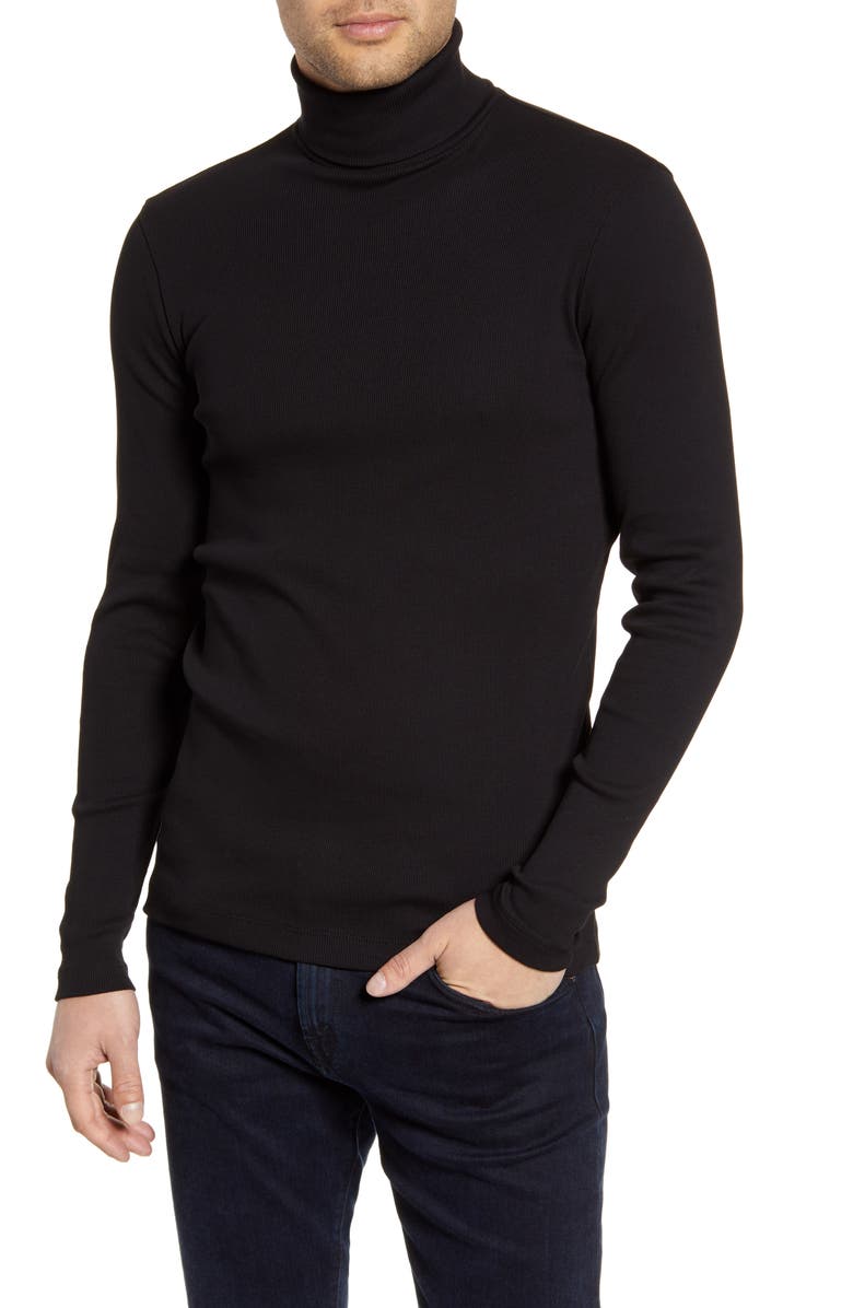BOSS Tenore Cotton Turtleneck Sweater, Main, color, 
