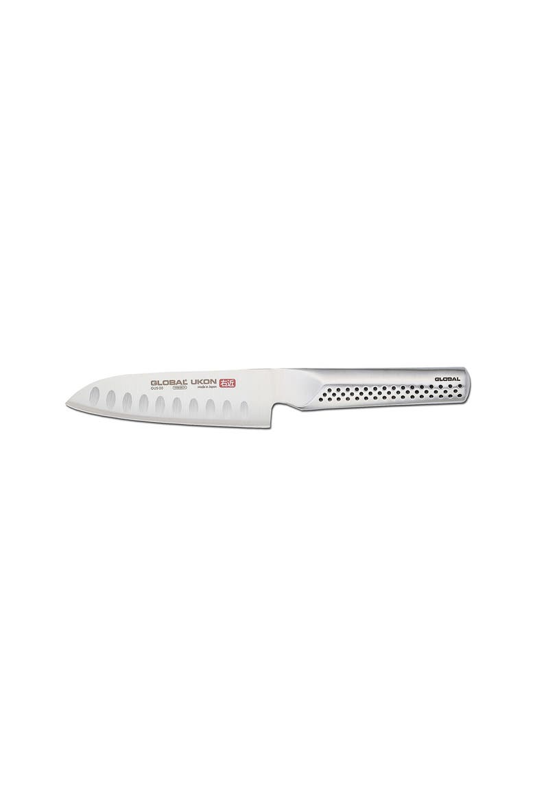 UKON 5" Santoku Knife, Hollow Ground, Main, color, Silver